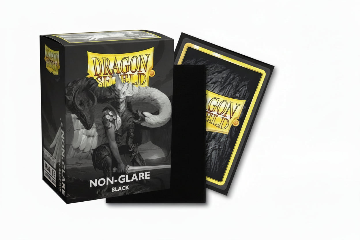 FOX -Dragon Shield Sleeves: Standard Non-Glare Matte - Black 100CT