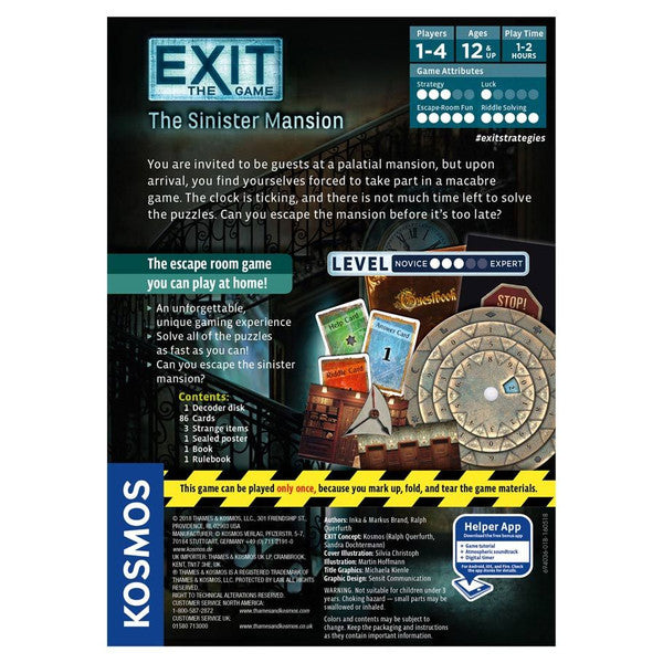 FOX -Exit: The Game – The Sinister Mansion