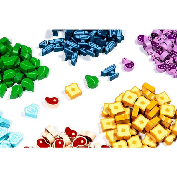 FOX -Flamecraft: Wooden Resource Tokens (2nd Edition)