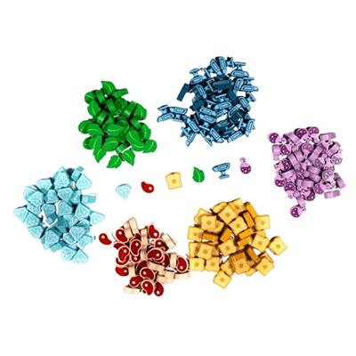 FOX -Flamecraft: Wooden Resource Tokens (2nd Edition)