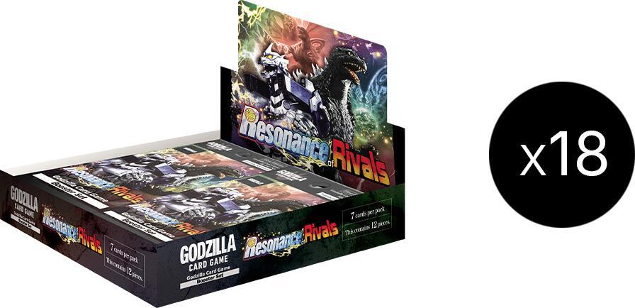 FOX -Godzilla Card Game: Resonance of Rivals Booster Box Case (18 Booster Box + 6 Promos)
