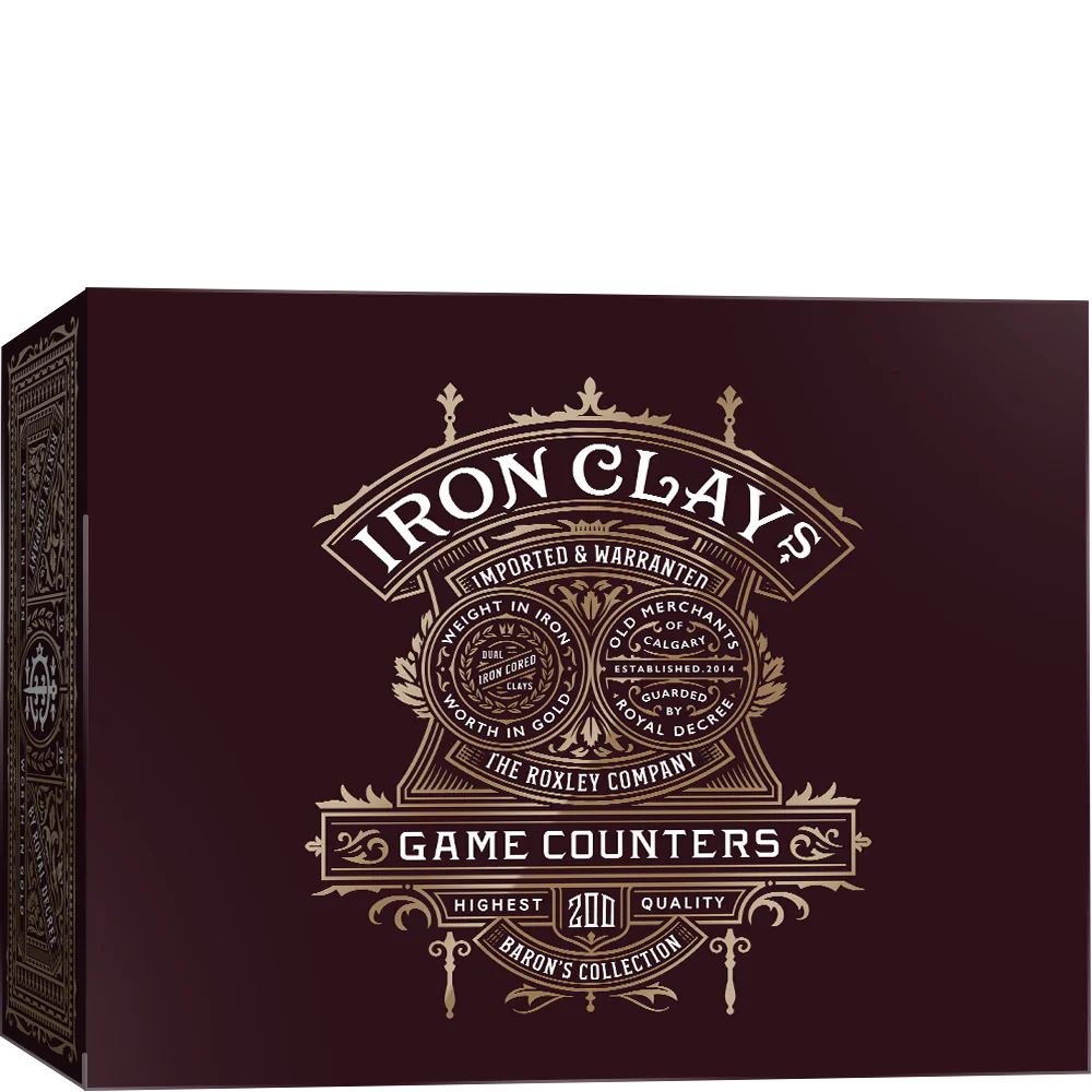 FOX -Iron Clays: Game Counters (200) (Ding & Dent)