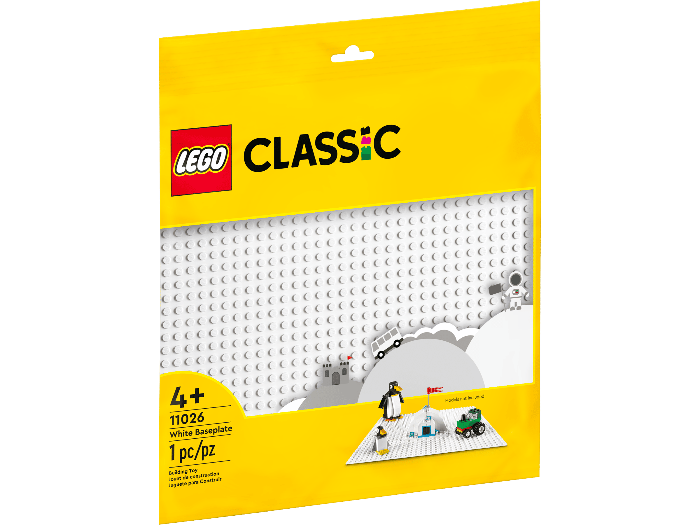 FOX -LEGO Classic White Baseplate
