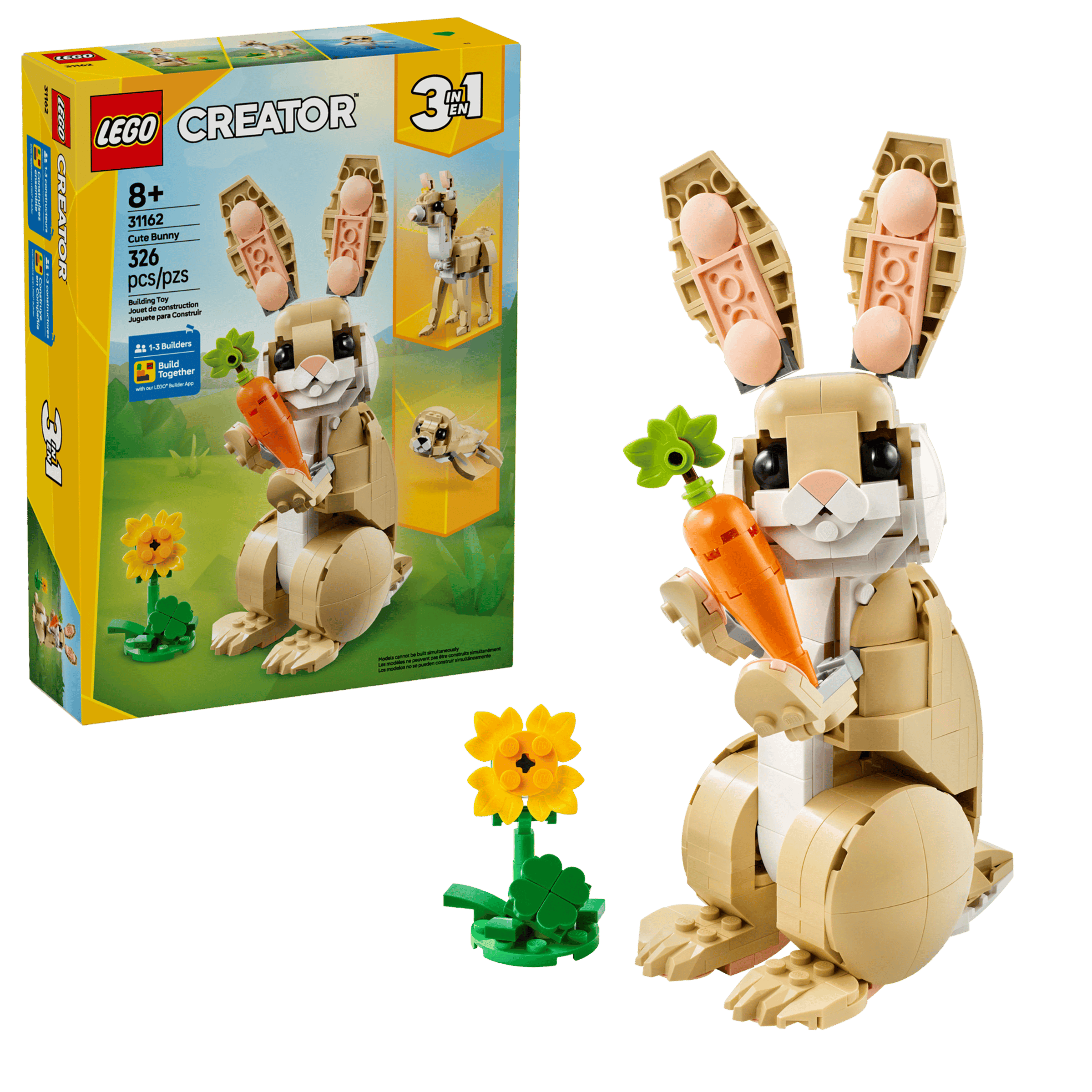 FOX -LEGO Creator 3 in 1 Cute Bunny