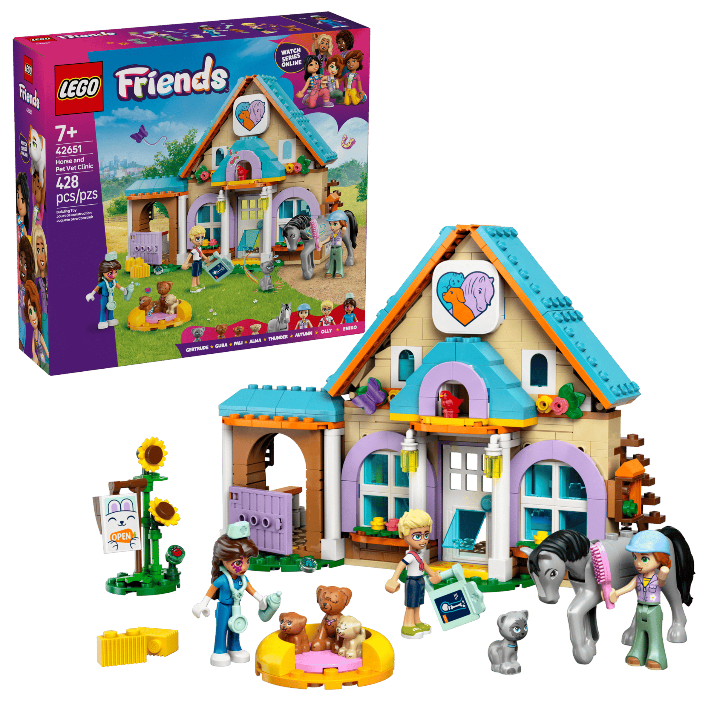 FOX -LEGO Friends Horse and Pet Vet Clinic