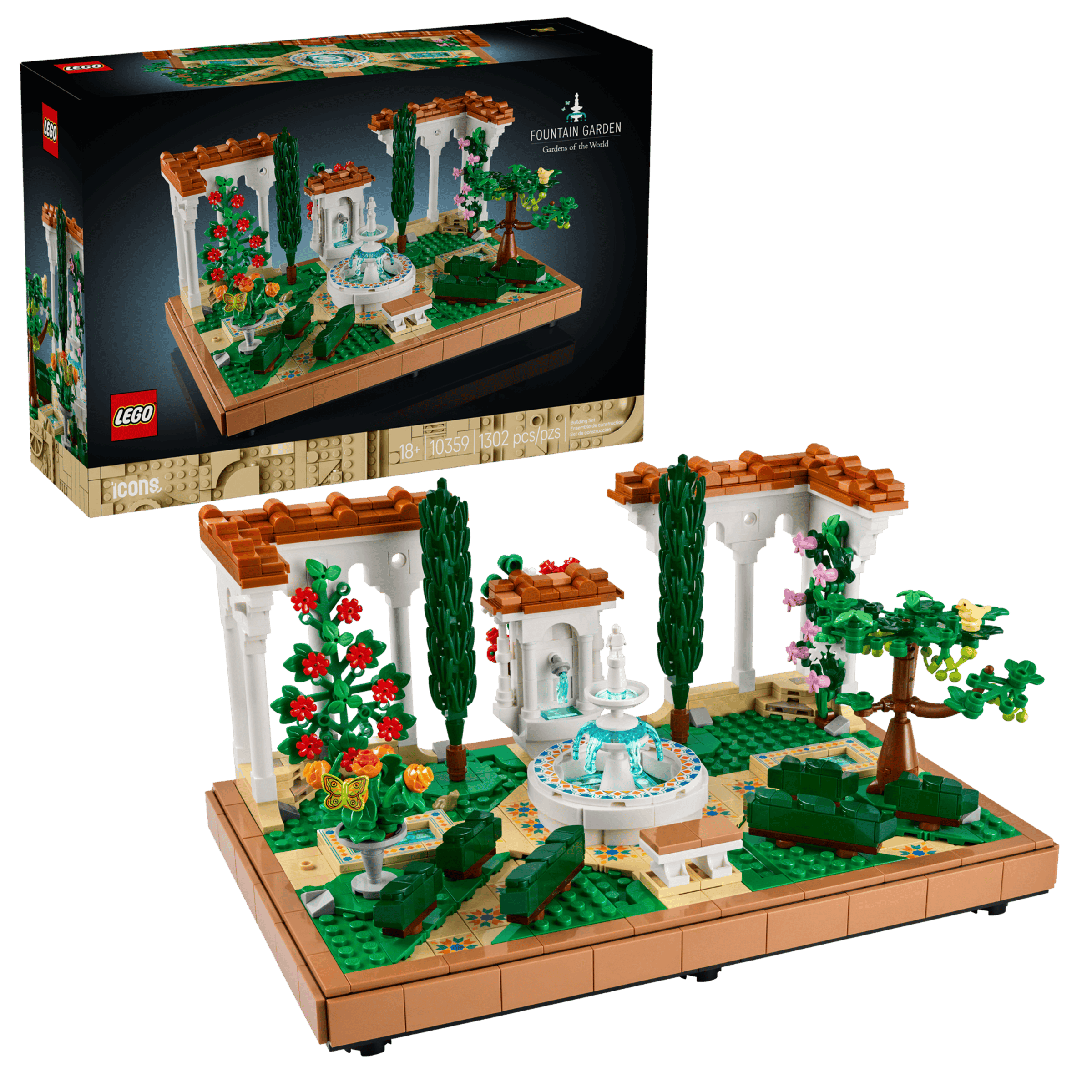 FOX -LEGO Icons Fountain Garden