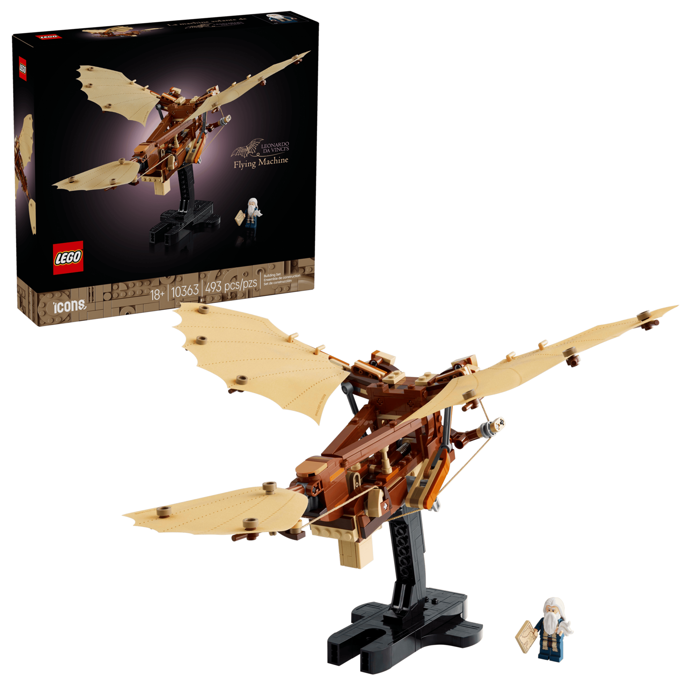 FOX -LEGO Icons Leonardo da Vinci's Flying Machine