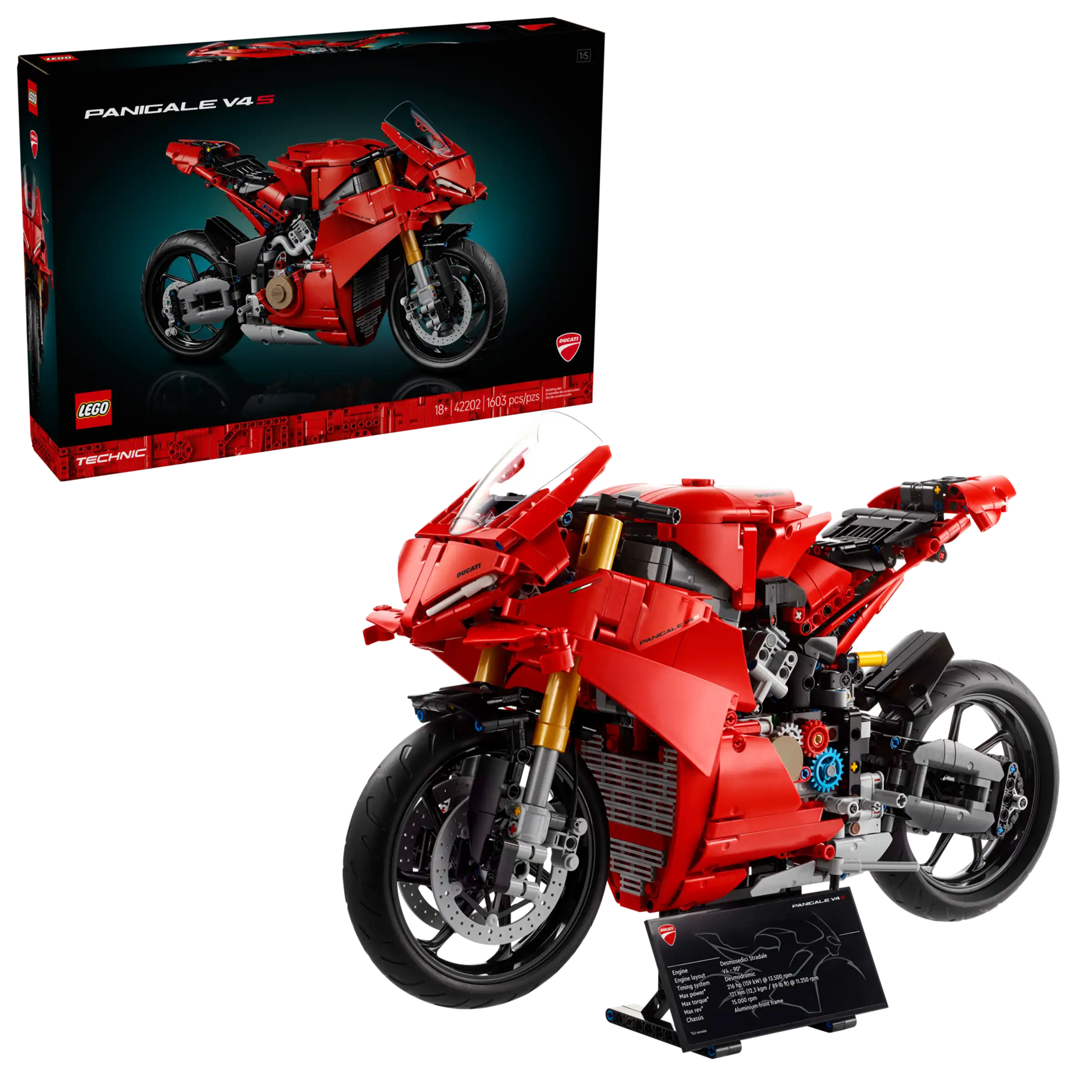 FOX -LEGO Technic Ducati Panigale V4 S Motorcycle