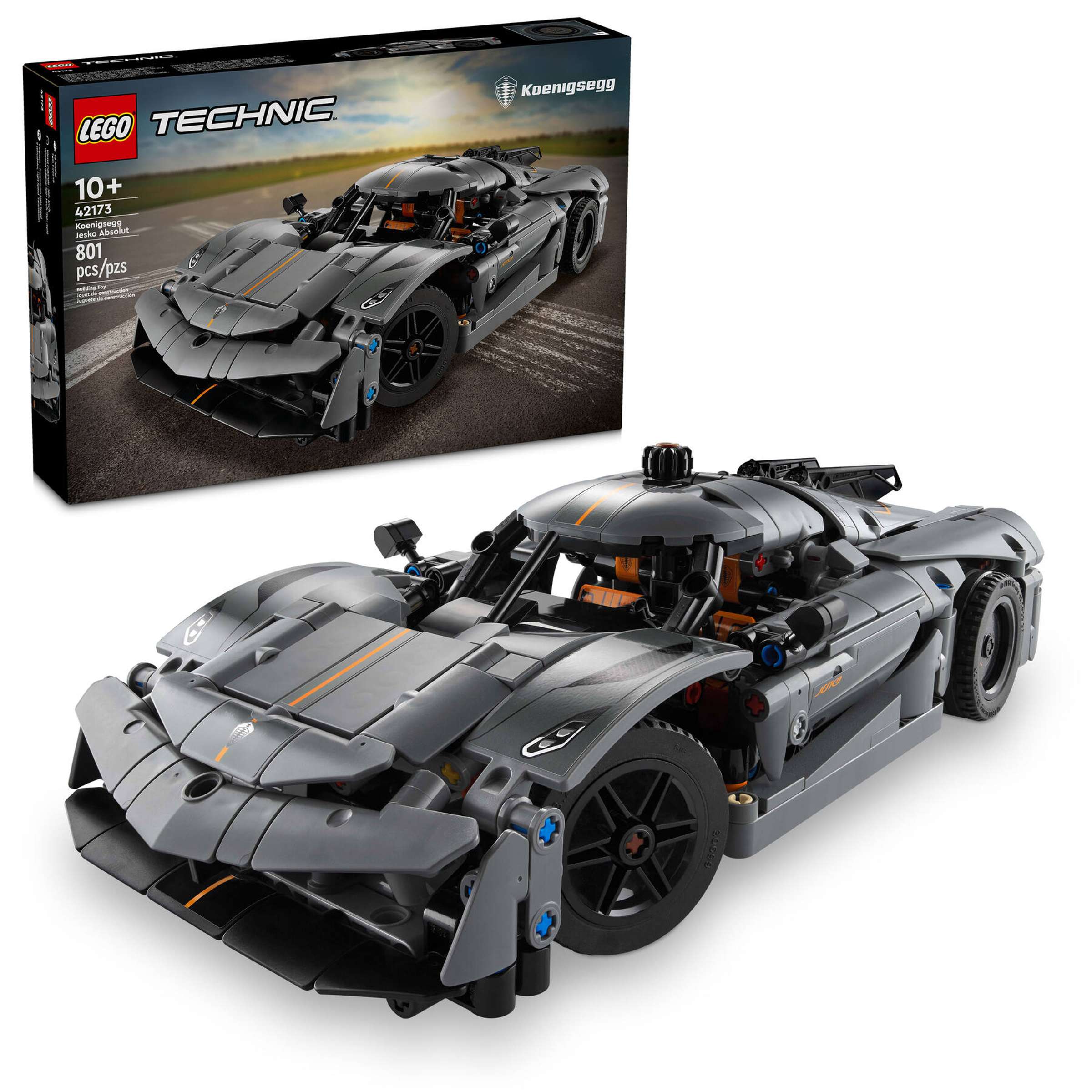 FOX -LEGO Technic Koenigsegg Jesko Absolut Grey Hypercar