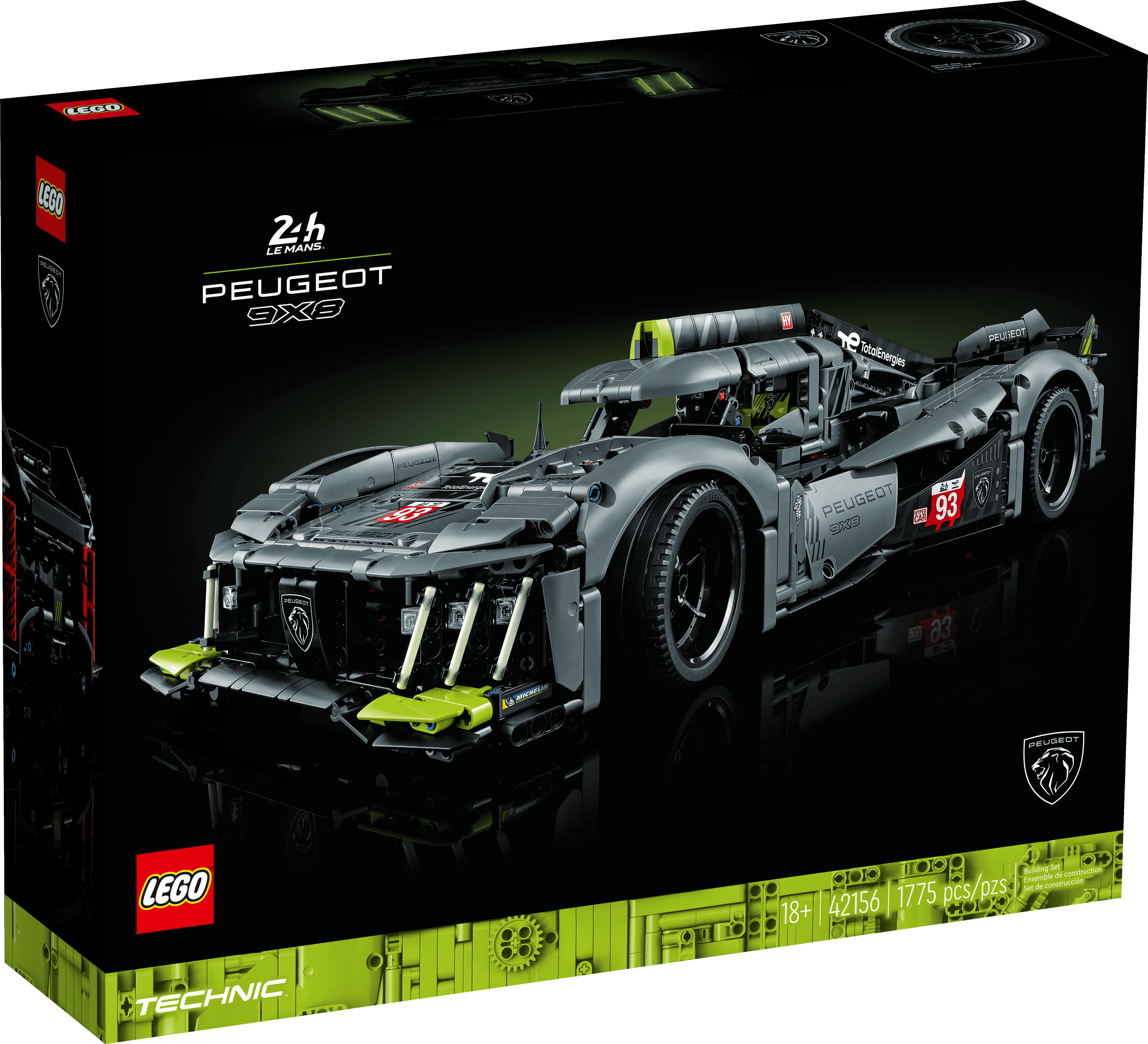 FOX -LEGO Technic PEUGEOT 9X8 24H Le Mans Hybrid Hypercar