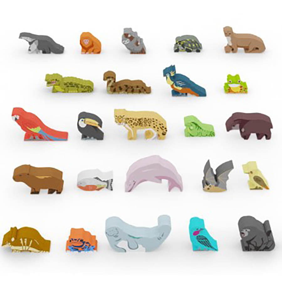 FOX -Life of the Amazonia Meeple Set