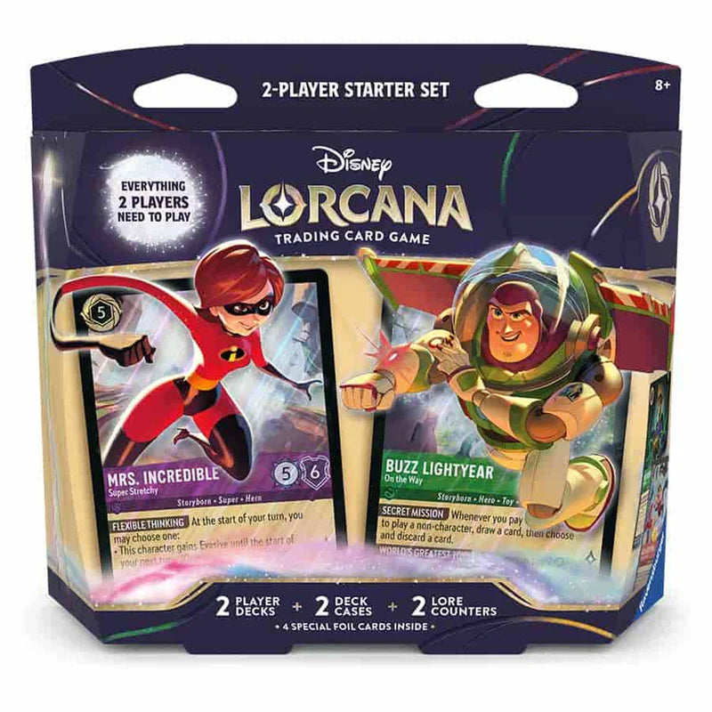FOX -Disney Lorcana - Wilds Unknown 2-Player Deck - Elastigirl & Buzz Lightyear