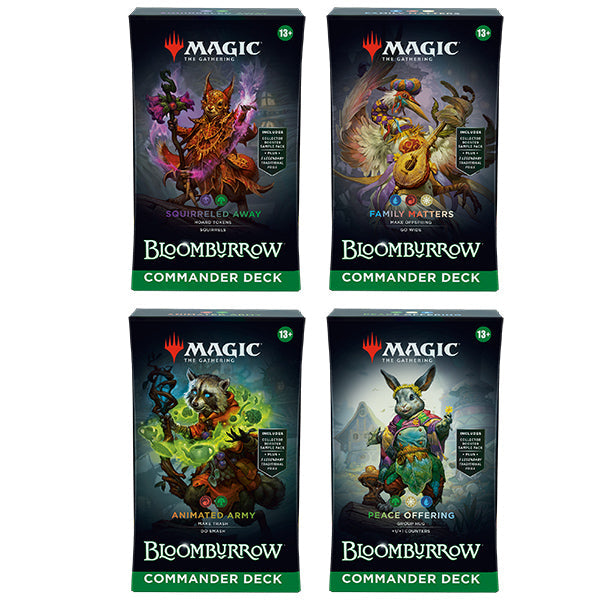 FOX -Magic: The Gathering - Bloomburrow - Commander Decks (Set of 4)