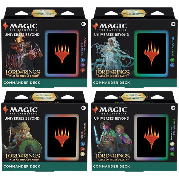FOX -Magic: The Gathering Universes Beyond - Lord of the Rings: Tales of Middle-Earth - Commander Decks (Set of 4)
