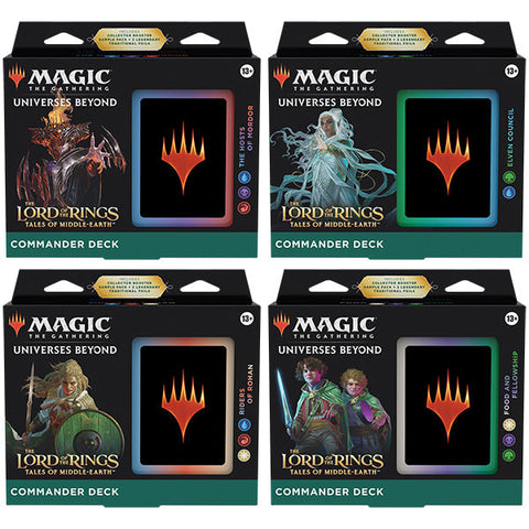 Magic: The Gathering Universes Beyond - Lord of the Rings: Tales of Middle-Earth - Commander Decks (Set of 4)