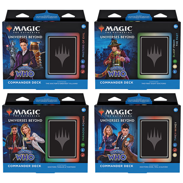 FOX -Magic: The Gathering Universes Beyond - Doctor Who - Commander Decks (Set of 4)