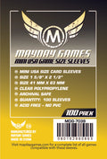 FOX -Mayday Games Mini USA Card Sleeves 41mm x 63mm Yellow (100) MDG7039