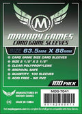 FOX -Mayday Games Card Sleeves 63.5mm x 88mm Green (100) MDG7041