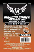 FOX -Mayday Games Premium USA Chimera Card Sleeves 57.5mm x 89mm Dark Orange (50) MDG7078