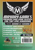 FOX -Mayday Games Premium Card Tiny Epic Sleeves 88mm x 125mm (50) MDG7148