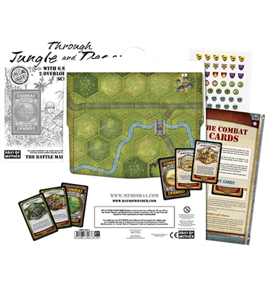 FOX -Memoir '44: Through Jungle and Desert Battle Map (Ding & Dent) [Moderate Damage]