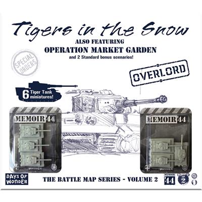 FOX -Memoir '44: Tigers in the Snow Battle Map (Ding & Dent) [Moderate Damage]