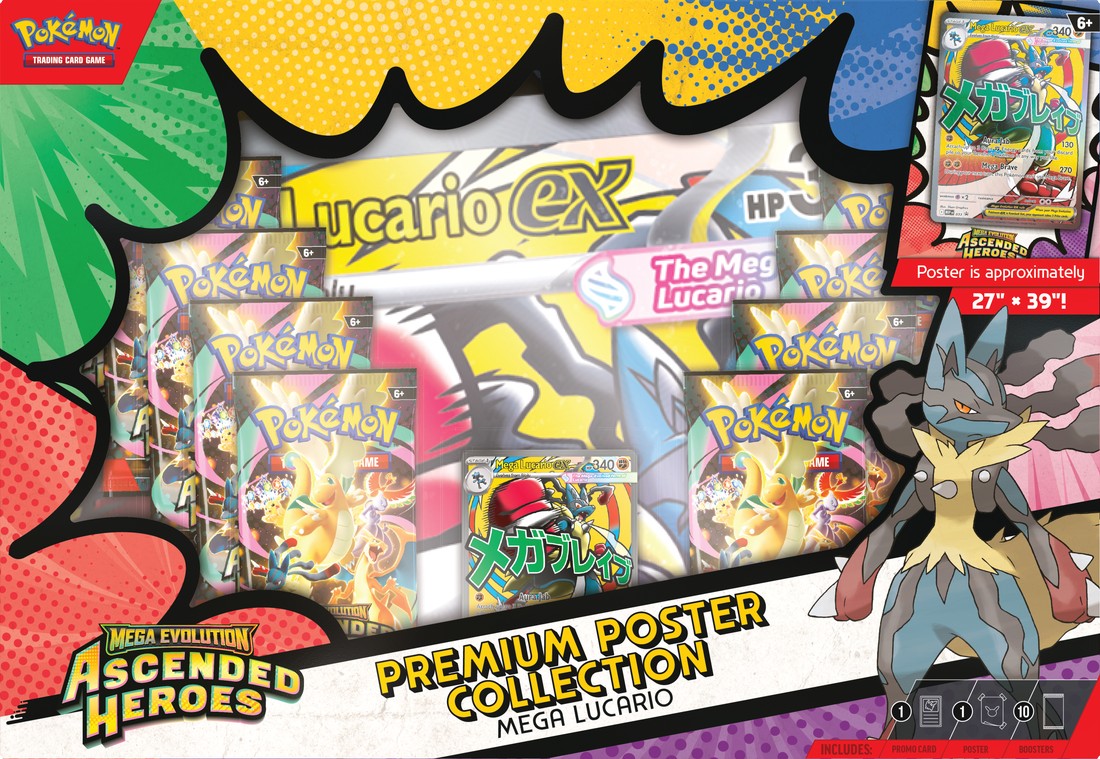 FOX -Pokemon: Mega Evolution 2.5 - Ascended Heroes Premium Poster Collection