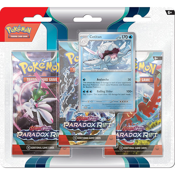FOX -Pokemon: Scarlet & Violet 04 - Paradox Rift 3 Booster Pack Blister