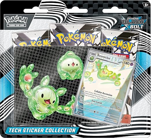 FOX -Pokemon: Scarlet & Violet 10.5 - Black Bolt Tech Sticker Collection