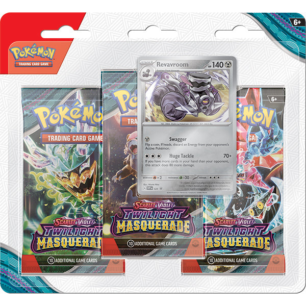 FOX -Pokemon: Scarlet & Violet 06 - Twilight Masquerade 3 Booster Pack Blister