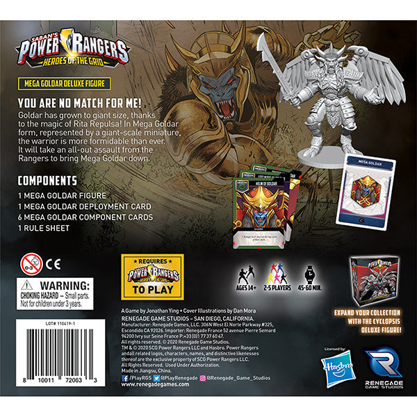 FOX -Power Rangers: Heroes of the Grid - Mega Goldar Deluxe Figure Expansion