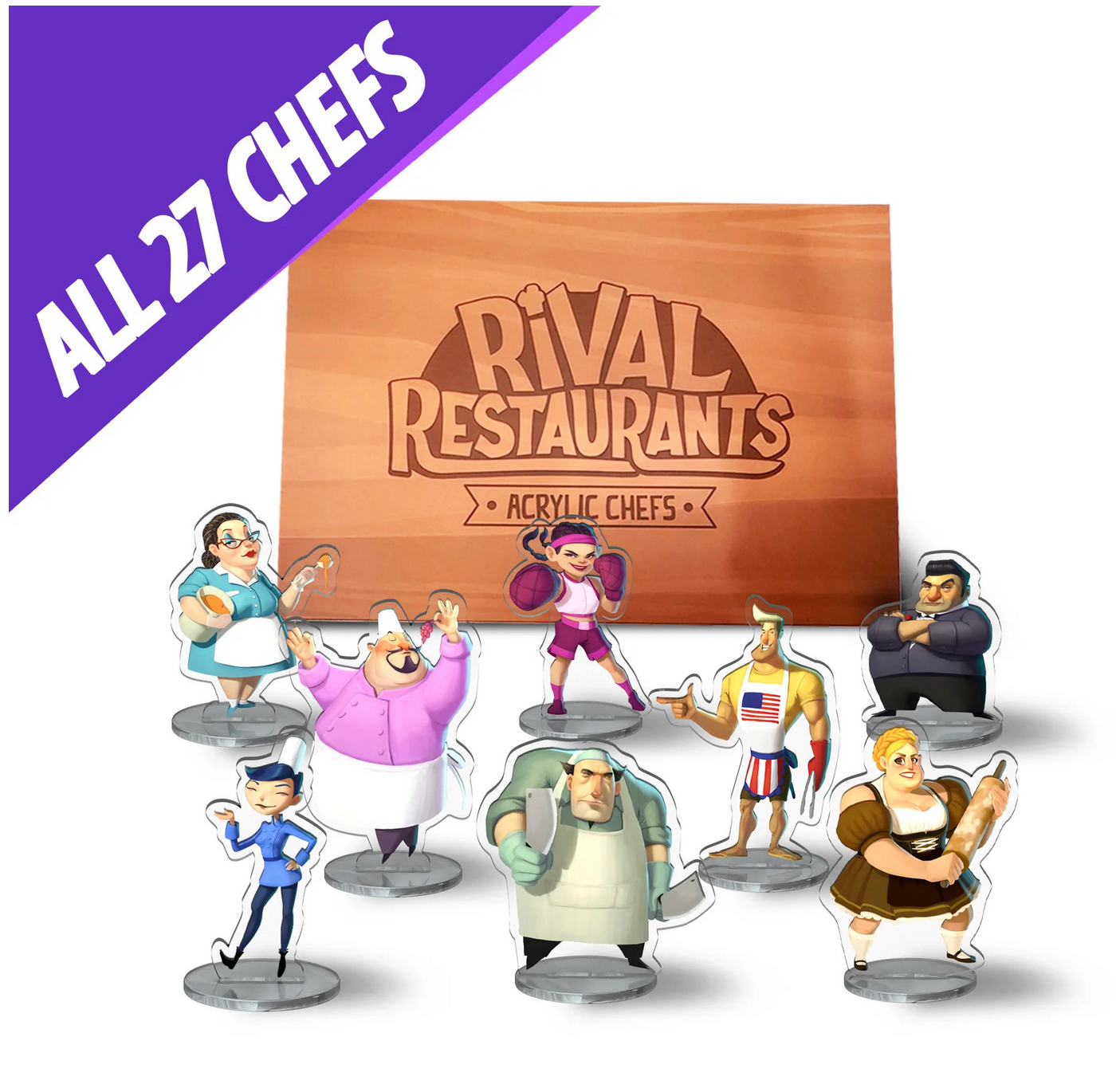 FOX -Rival Restaurants: Acrylic Chefs & Box Set