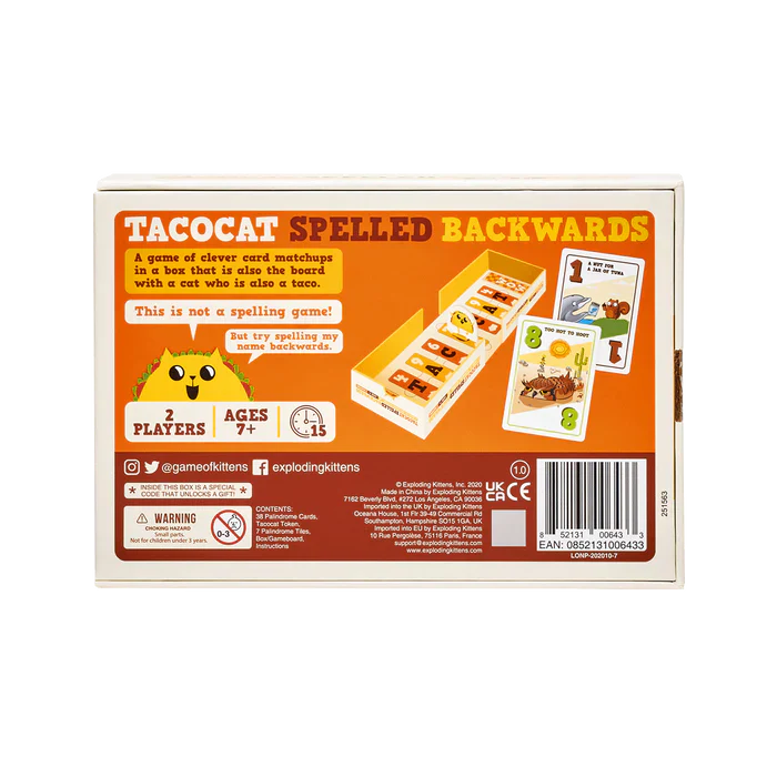 FOX -Tacocat Spelled Backwards