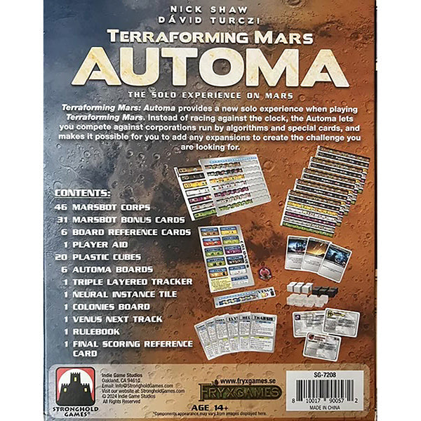 FOX -Terraforming Mars: Automa Expansion (Ding & Dent)