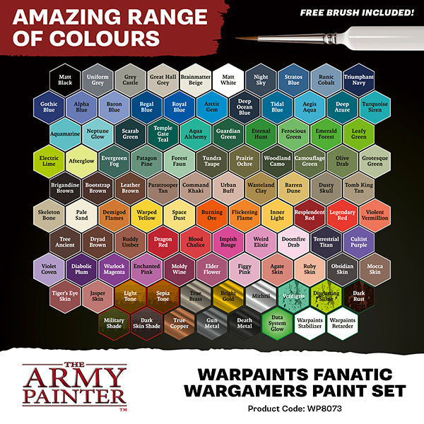 FOX -The Army Painter: Warpaints Fanatic - Wargamers Paint Set