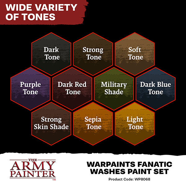 FOX -The Army Painter: Warpaints Fanatic - Washes Paint Set