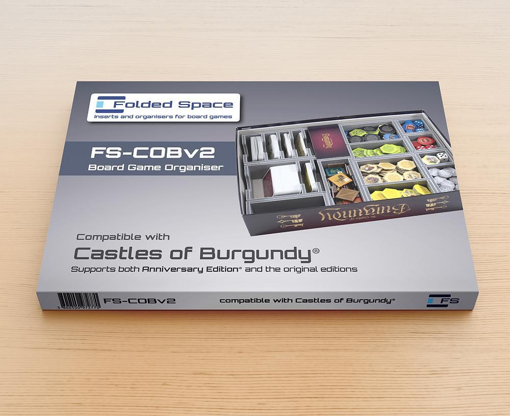 FOX -The Castles of Burgundy Folded Space Box Insert