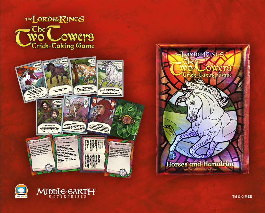 FOX -The Lord of the Rings: The Two Towers Trick-Taking Game + Horses and Haradrim Promo
