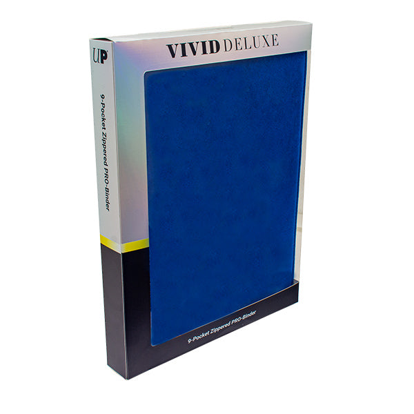 FOX -Ultra Pro: Vivid Deluxe Zippered 9-Pocket PRO-BINDER - Blue