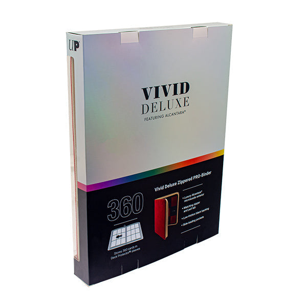 FOX -Ultra Pro: Vivid Deluxe Zippered 9-Pocket PRO-BINDER - Red