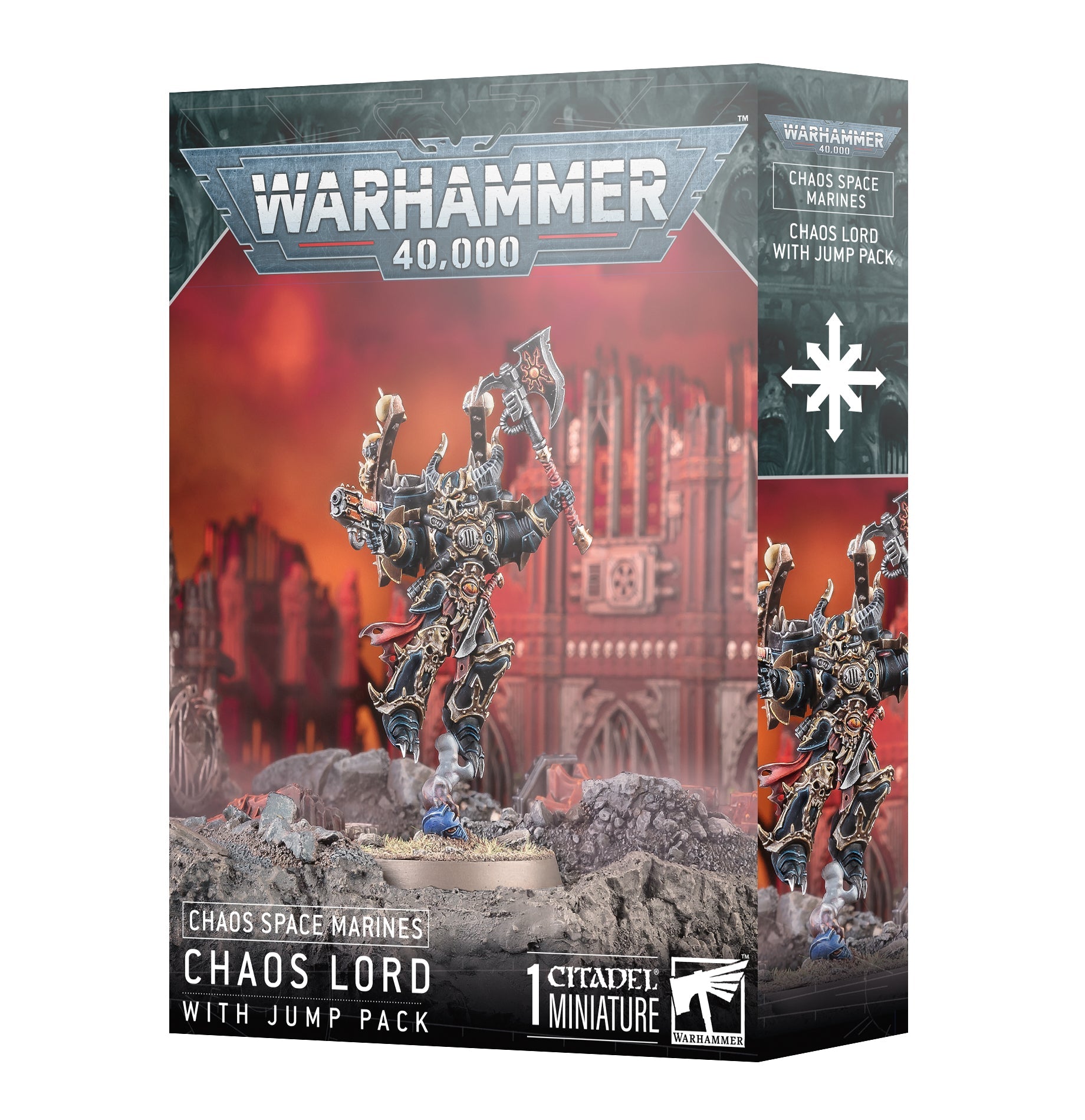 FOX -Warhammer 40K: Chaos Space Marines - Chaos Lord with Jump Pack