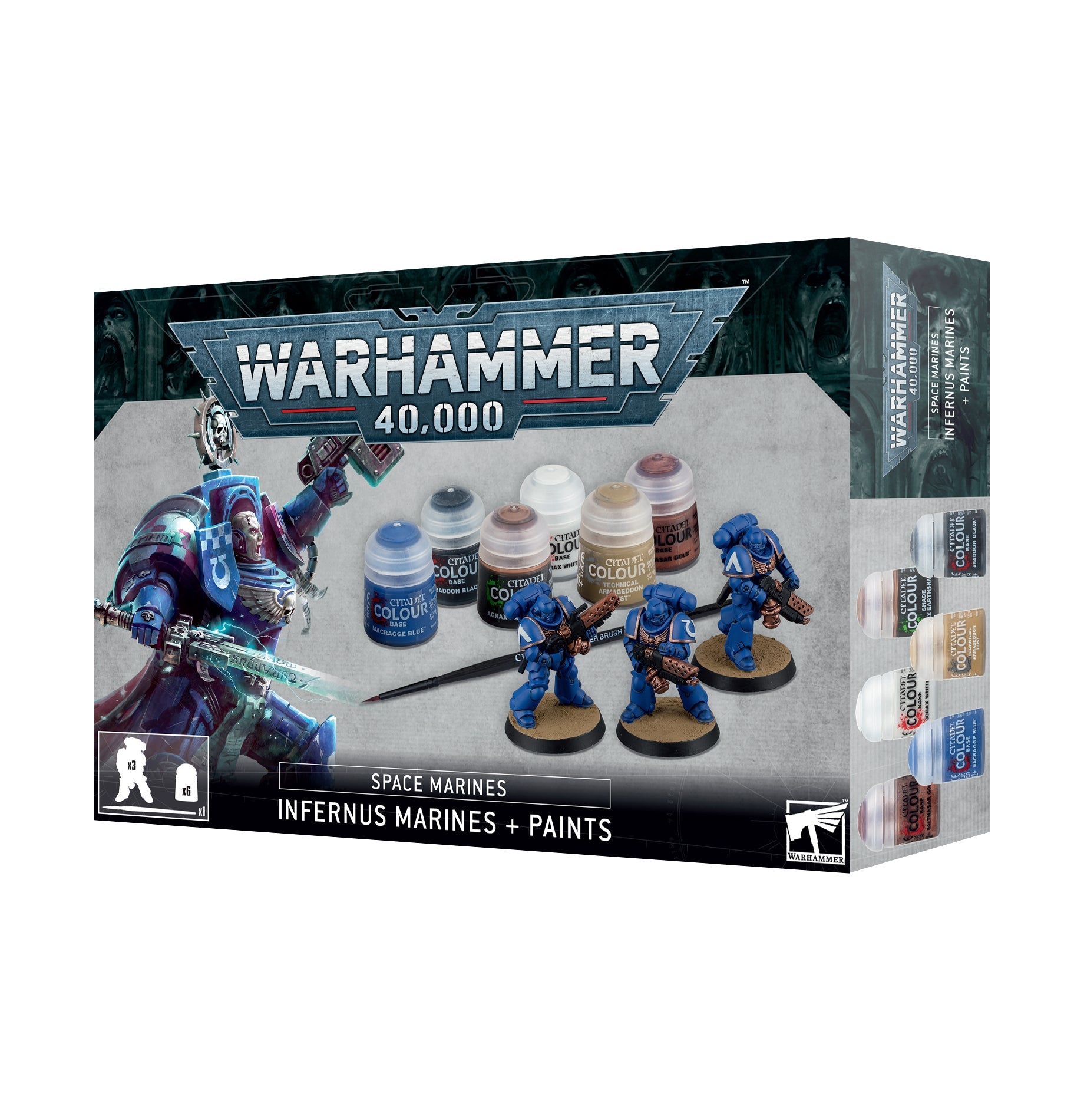 FOX -Warhammer 40K: Space Marines - Infernus Marines and Paints Set