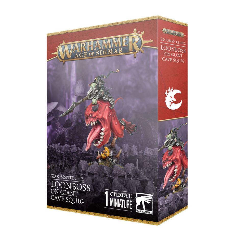 FOX -Warhammer Age of Sigmar: Gloomspite Gitz - Loonboss on Giant Cave Squig