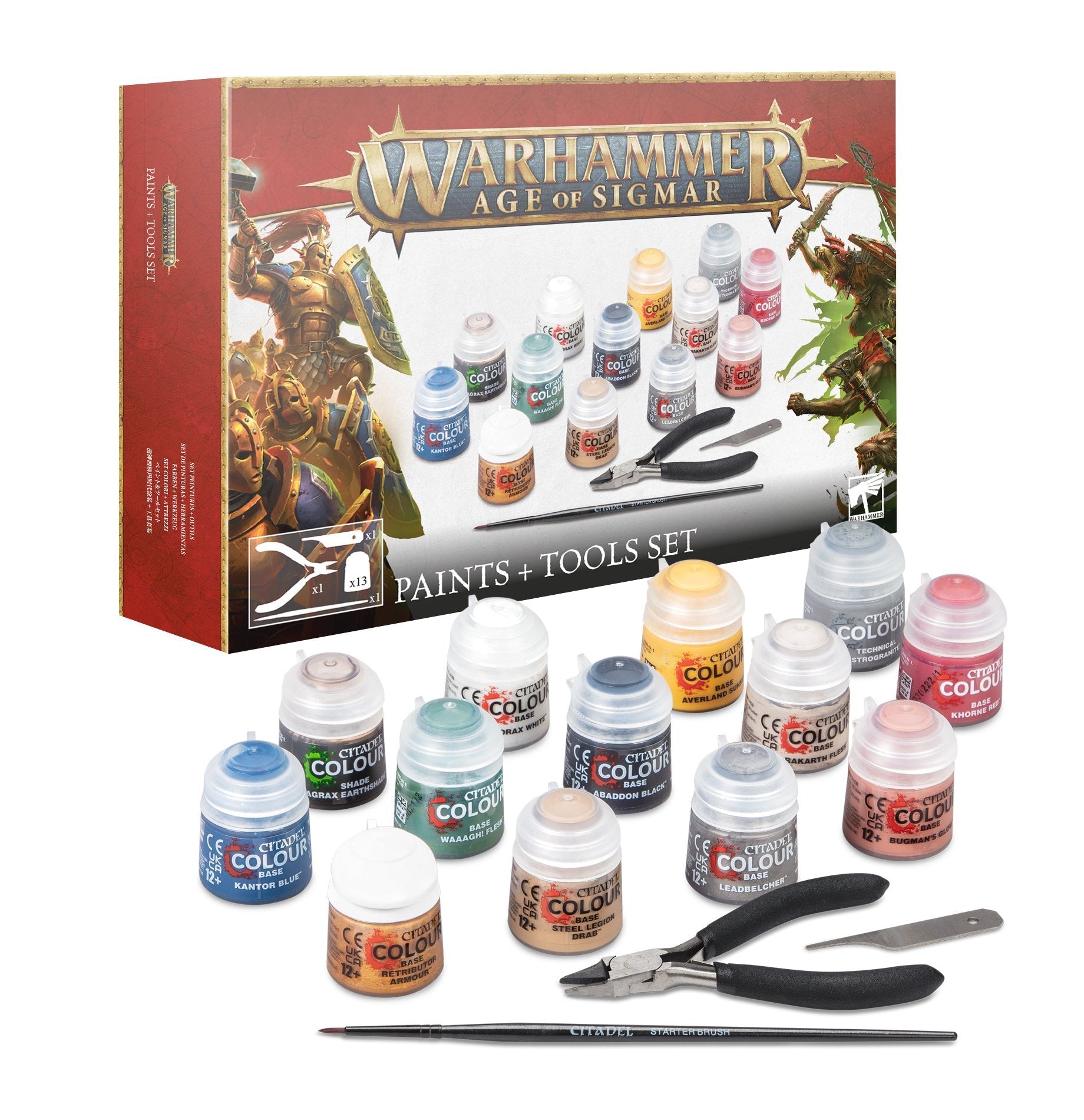 FOX -Warhammer Age of Sigmar: Paints + Tools Set