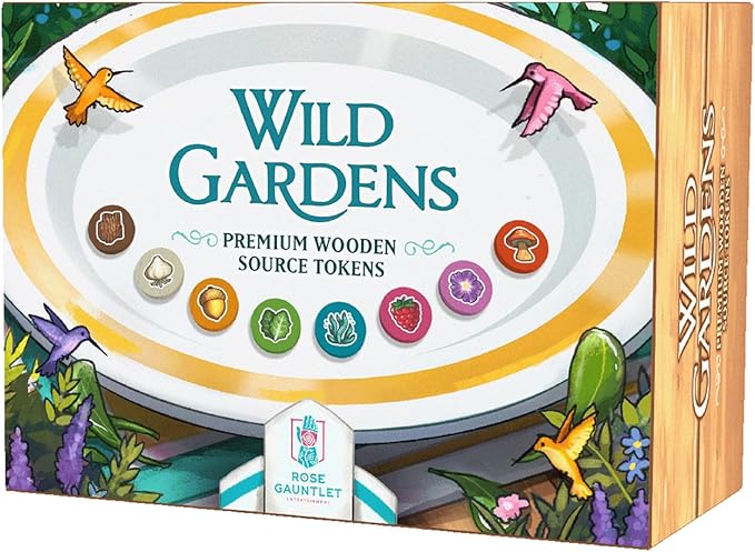 FOX -Wild Gardens: Premium Wooden Source Tokens Pack